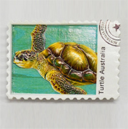 Stamp Magnet Turtle